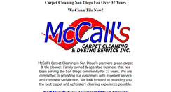 Desktop Screenshot of mccallscarpetcleaning.com