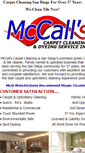 Mobile Screenshot of mccallscarpetcleaning.com