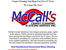 Tablet Screenshot of mccallscarpetcleaning.com